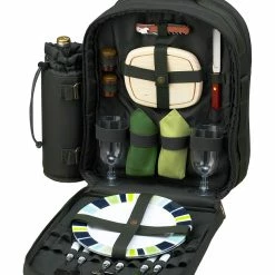 Brand new ❤️ Picnic At Ascot Picnic 🎒 Backpack Cooler Set For 2 Home Outdoor Decor & Accessories Navy ⭐ -Picnic at Ascot shop 3010068506 RLLZ forest 1