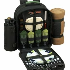 Promo β€οΈ Picnic At Ascot London Picnic π Backpack Cooler For 4 With Blanket Home Outdoor Decor & Accessories London Plaid π