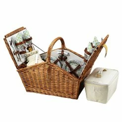 Cheapest 🔔 Picnic At Ascot Huntsman Picnic Basket For 4 Home Outdoor Decor & Accessories Gazebo ⌛ -Picnic at Ascot shop 3010148576 RLLZ gazebo 1 1