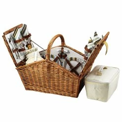 Cheapest 🔔 Picnic At Ascot Huntsman Picnic Basket For 4 Home Outdoor Decor & Accessories Gazebo ⌛ -Picnic at Ascot shop 3010148576 RLLZ santa 1
