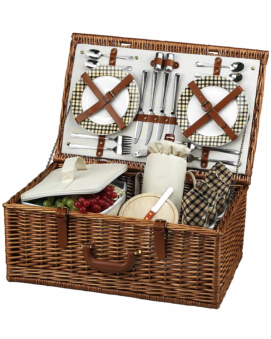 Budget π Picnic At Ascot "Dorset" Picnic Basket For 4 Home Outdoor Decor & Accessories π 1 Budget π Picnic At Ascot "Dorset" Picnic Basket For 4 Home Outdoor Decor & Accessories π