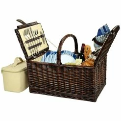 Best deal 🎉 Picnic At Ascot Buckingham Picnic Basket For 4 Home Outdoor Decor & Accessories 🎉