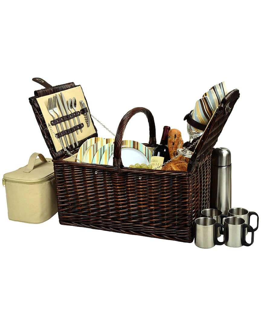 Wholesale π Picnic At Ascot "Buckingham" Picnic Basket For 4 With Coffee Set Home Outdoor Decor & Accessories β¨ 1 Wholesale π Picnic At Ascot "Buckingham" Picnic Basket For 4 With Coffee Set Home Outdoor Decor & Accessories β¨