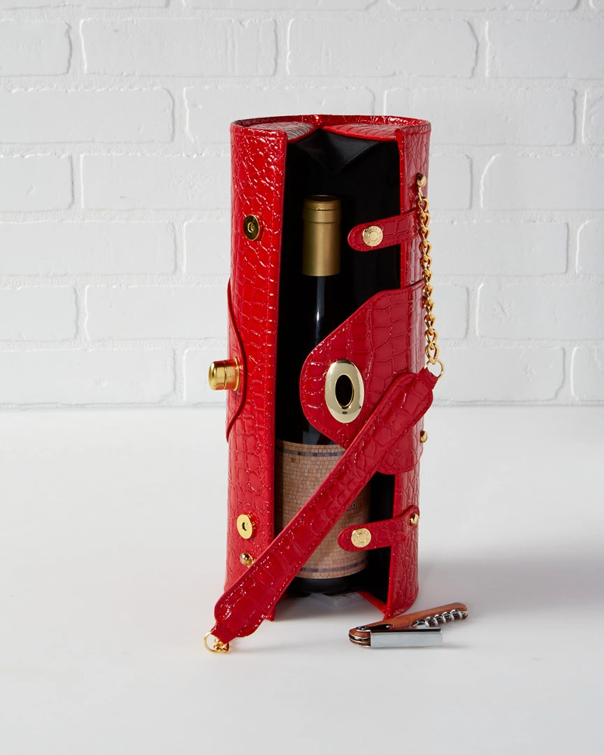 Best deal π Picnic At Ascot Red Crocodile Wine Carrier & Purse Home Outdoor Decor & Accessories β€οΈ 2 Best deal π Picnic At Ascot Red Crocodile Wine Carrier & Purse Home Outdoor Decor & Accessories β€οΈ - Image 2