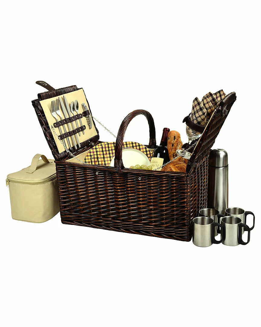 Deals π Picnic At Ascot Buckingham Picnic Basket For 4 With Coffee Set Home Outdoor Decor & Accessories Hamptons π 9 Deals π Picnic At Ascot Buckingham Picnic Basket For 4 With Coffee Set Home Outdoor Decor & Accessories Hamptons π - Image 9