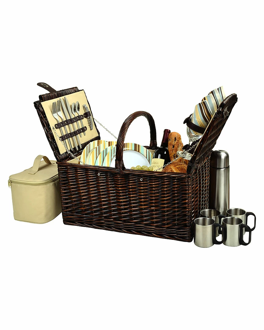 Deals π Picnic At Ascot Buckingham Picnic Basket For 4 With Coffee Set Home Outdoor Decor & Accessories Hamptons π 3 Deals π Picnic At Ascot Buckingham Picnic Basket For 4 With Coffee Set Home Outdoor Decor & Accessories Hamptons π - Image 3