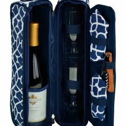 Top 10 ⌛ Picnic At Ascot Trellis Blue Wine Carrier For 2 Home Outdoor Decor & Accessories 🎁