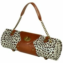 Brand new 🎁 Picnic At Ascot Snow Leopard Wine Carrier/Cocktail Purse Home Decorative Items & Frames ✨