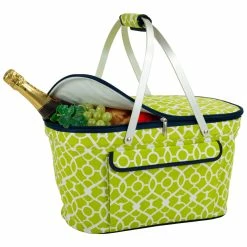 Wholesale ❤️ Picnic At Ascot Trellis Collapsible Basket Cooler Home Outdoor Decor & Accessories 🧨