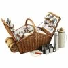 Brand new 😀 Picnic At Ascot Huntsman Basket For Four With Coffee Set Home Outdoor Decor & Accessories 😍