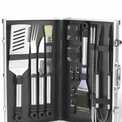 Brand new 👍 Picnic At Ascot 20pc Barbecue Tool Set Home Outdoor Decor & Accessories 🔔