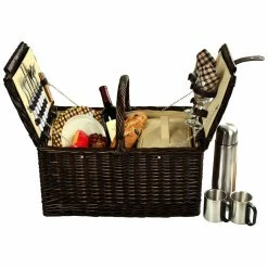Brand new 🔥 Picnic At Ascot Surrey Picnic Basket For Two With Coffee Set Home Outdoor Decor & Accessories 🥰