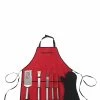 Discount ⌛ Picnic At Ascot 6pc Barbecue Set With Mitt & Apron Home Outdoor Decor & Accessories Red 💯