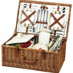 Best Pirce ⌛ Picnic At Ascot Dorset Picnic Basket For 4 Home Outdoor Decor & Accessories 🔥