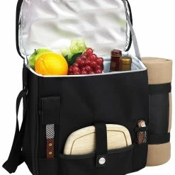 Top 10 👍 Picnic At Ascot Wine & Cheese Cooler With Blanket Home Dinnerware 👍