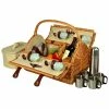 Coupon 🛒 Picnic At Ascot Yorkshire Picnic Basket For Four With Coffee Set Home Outdoor Decor & Accessories 😉