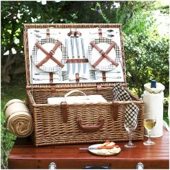 Best Sale ⭐ Picnic At Ascot Dorset Basket For 4 Home Outdoor Decor & Accessories 🛒 -Picnic at Ascot shop 3010814331 RLLZ 3