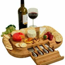 Flash Sale 🔔 Picnic At Ascot Malvern 4pc Deluxe Cheese Board Home Outdoor Decor & Accessories 😀 -Picnic at Ascot shop 3010833492 RLLZ 4