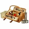 New ✨ Picnic At Ascot Sussex Picnic Basket & Coffee Set For 2 Home Outdoor Decor & Accessories 🧨
