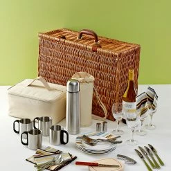Buy 💯 Picnic At Ascot "Dorset" Basket & Coffee Service For 4 Home Outdoor Decor & Accessories ⭐ -Picnic at Ascot shop 3010955324 RLLZ 2