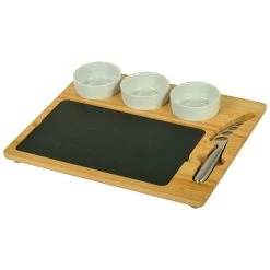 Wholesale ❤️ Picnic At Ascot Entertainer Deluxe Bamboo & Slate Home Kitchen Appliances 😀