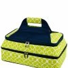New ⭐ Picnic At Ascot Trellis Green Two-Layer Food Carrier Home Outdoor Decor & Accessories 🌟