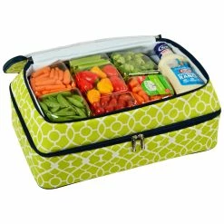 New ⭐ Picnic At Ascot Trellis Green Two-Layer Food Carrier Home Outdoor Decor & Accessories 🌟 -Picnic at Ascot shop 3070330047 RLLZ 6
