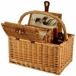 New 🔥 Picnic At Ascot Vineyard Picnic Basket For Two Home Outdoor Decor & Accessories 🎉 -Picnic at Ascot shop 3070735020 RLLZ 3