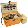 Budget 🌟 Picnic At Ascot Settler Picnic Basket For Four Home Outdoor Decor & Accessories 🔥