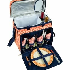Best Pirce ❤️ Picnic At Ascot Diamond Collection Picnic Cooler For Four Home Outdoor Decor & Accessories 🔥 -Picnic at Ascot shop 3070735026 RLLZ 3