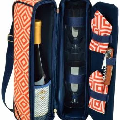 Cheap 🔥 Picnic At Ascot Diamond Collection Sunset Wine Carrier For Two Home Outdoor Decor & Accessories 🔥