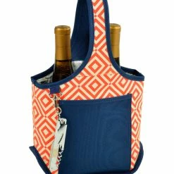 Cheapest 😉 Picnic At Ascot Diamond Collection Two-Bottle Carrier Home Outdoor Decor & Accessories ⭐