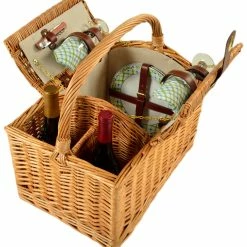 Buy 😉 Picnic At Ascot Vineyard Gazebo Print Picnic Basket For Two Home Outdoor Decor & Accessories 🤩 -Picnic at Ascot shop 3070872863 RLLZ 4