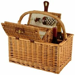 Outlet 😍 Picnic At Ascot Vineyard Picnic London Print Basket For Two Home Outdoor Decor & Accessories 🥰 -Picnic at Ascot shop 3070872864 RLLZ 3