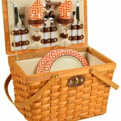 Cheap 🌟 Picnic At Ascot Vineyard Frisco Picnic Basket For Two Home Outdoor Decor & Accessories 👏