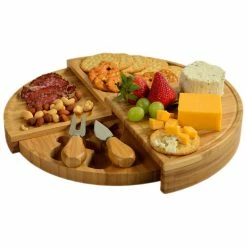Cheapest ✔️ Picnic At Ascot Florance Transforming Cheese Board Set Home Outdoor Decor & Accessories 🎁