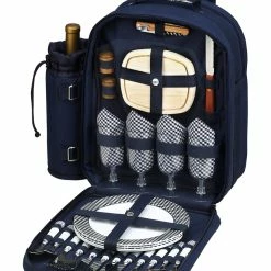 Promo ❤️ Picnic At Ascot Bold Picnic 🎒 Backpack Cooler For Four Home Outdoor Decor & Accessories 👏