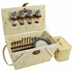 Wholesale 🔥 Picnic At Ascot Settler Picnic Basket For 4 Home Outdoor Decor & Accessories 🔔 -Picnic at Ascot shop 3070967492 RLLZ 3